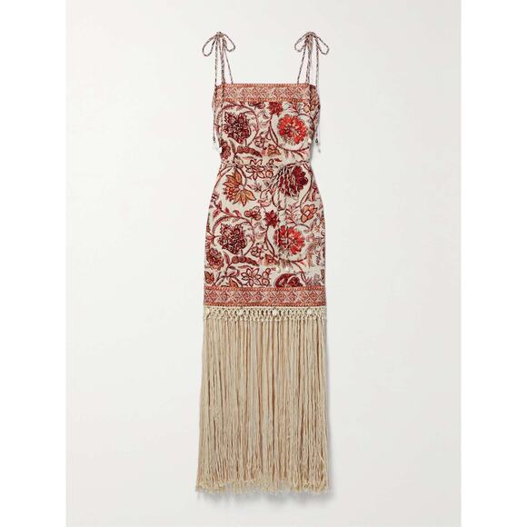 ❤️Zimmermann Linen Fringe Maxi Dress❤️ - Picture 3 of 3